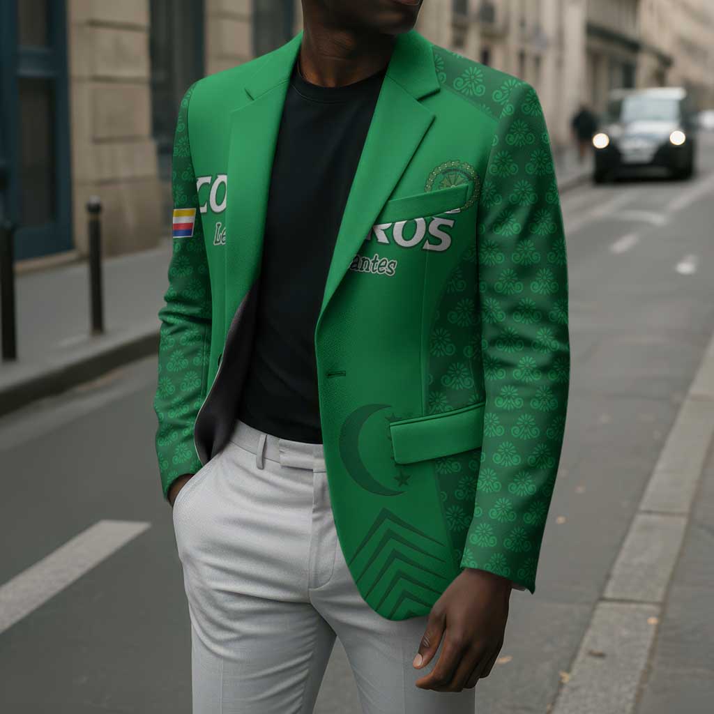 Custom Comoros Football Blazer Go Champions Green Les Coelacantes - African Pride