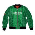 Custom Comoros Football Bomber Jacket Go Champions Green Les Coelacantes - African Pride