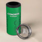Custom Comoros Football 4 in 1 Can Cooler Tumbler Go Champions Green Les Coelacantes - African Pride