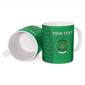 Custom Comoros Football Ceramic Mug Go Champions Green Les Coelacantes - African Pride
