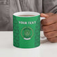 Custom Comoros Football Ceramic Mug Go Champions Green Les Coelacantes - African Pride