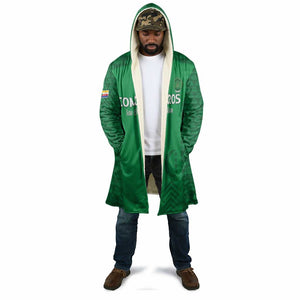 Custom Comoros Football Cloak Go Champions Green Les Coelacantes - African Pride