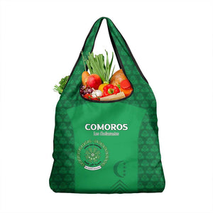 Comoros Football Grocery Bag Go Champions Green Les Coelacantes - African Pride