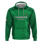 Custom Comoros Football Hoodie Go Champions Green Les Coelacantes - African Pride