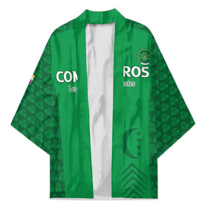 Custom Comoros Football Kimono Go Champions Green Les Coelacantes - African Pride