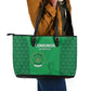 Comoros Football Leather Tote Bag Go Champions Green Les Coelacantes - African Pride