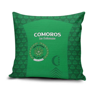 Comoros Football Pillow Cover Go Champions Green Les Coelacantes - African Pride