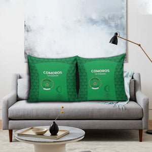 Comoros Football Pillow Cover Go Champions Green Les Coelacantes - African Pride