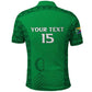 Custom Comoros Football Polo Shirt Go Champions Green Les Coelacantes LT15