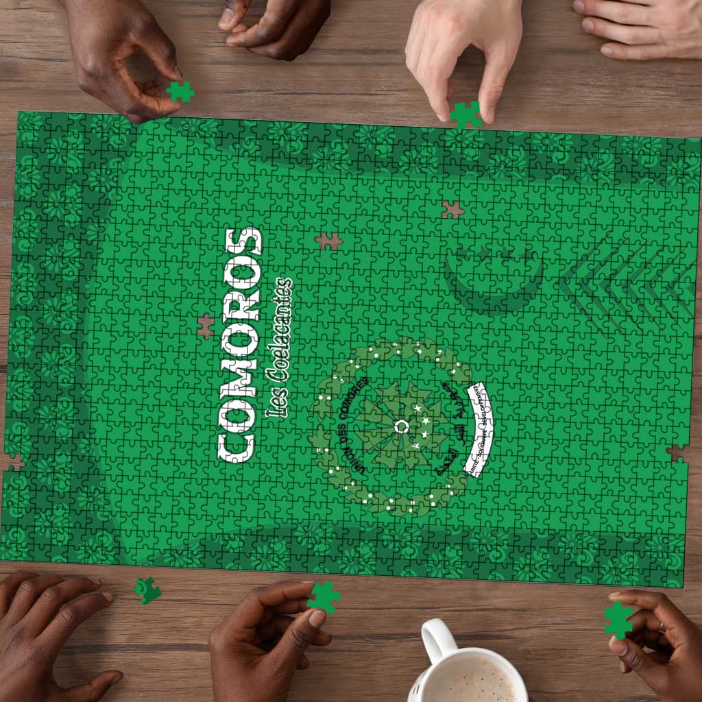 Comoros Football Puzzle Go Champions Green Les Coelacantes - African Pride