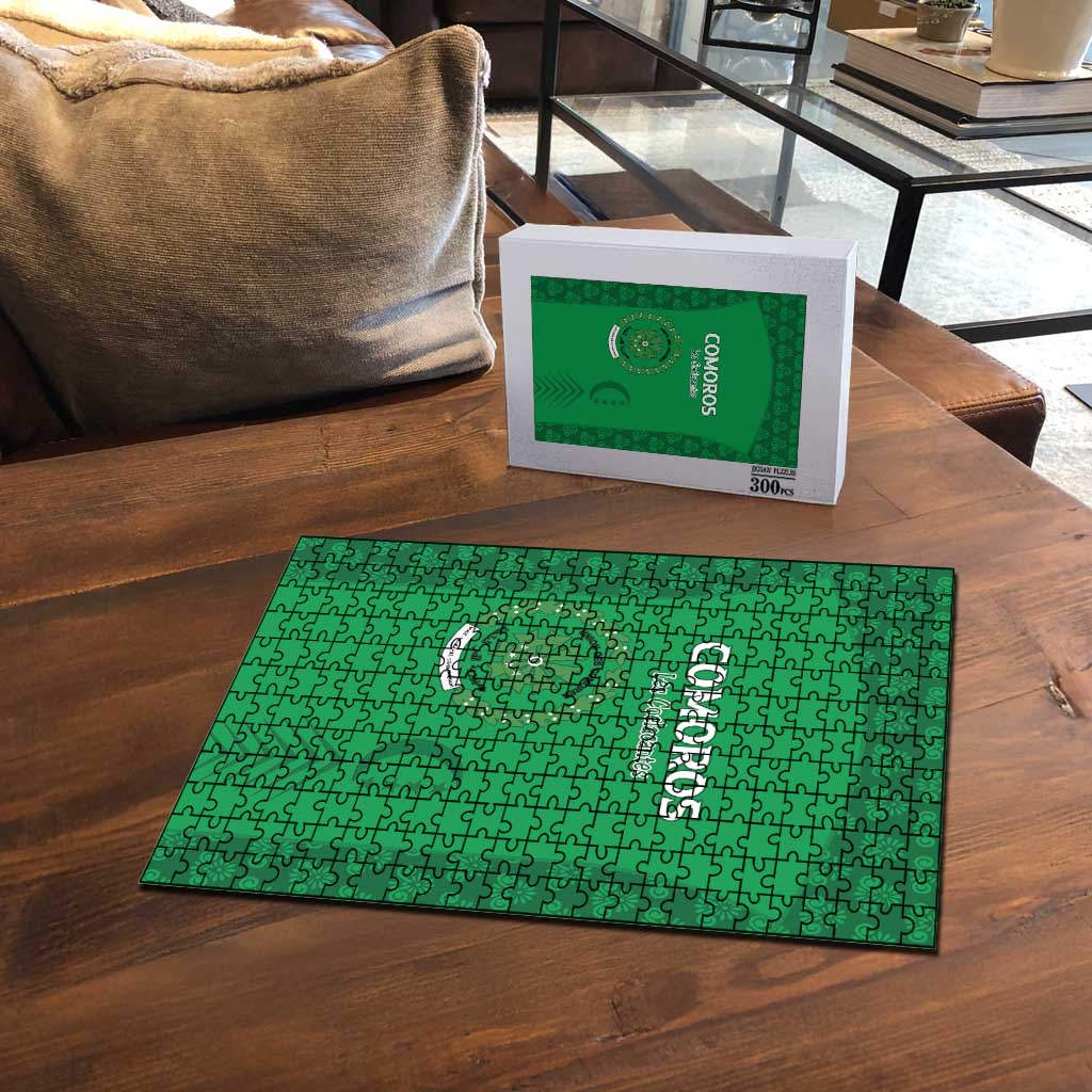 Comoros Football Puzzle Go Champions Green Les Coelacantes - African Pride