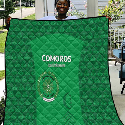 Comoros Football Quilt Go Champions Green Les Coelacantes - African Pride