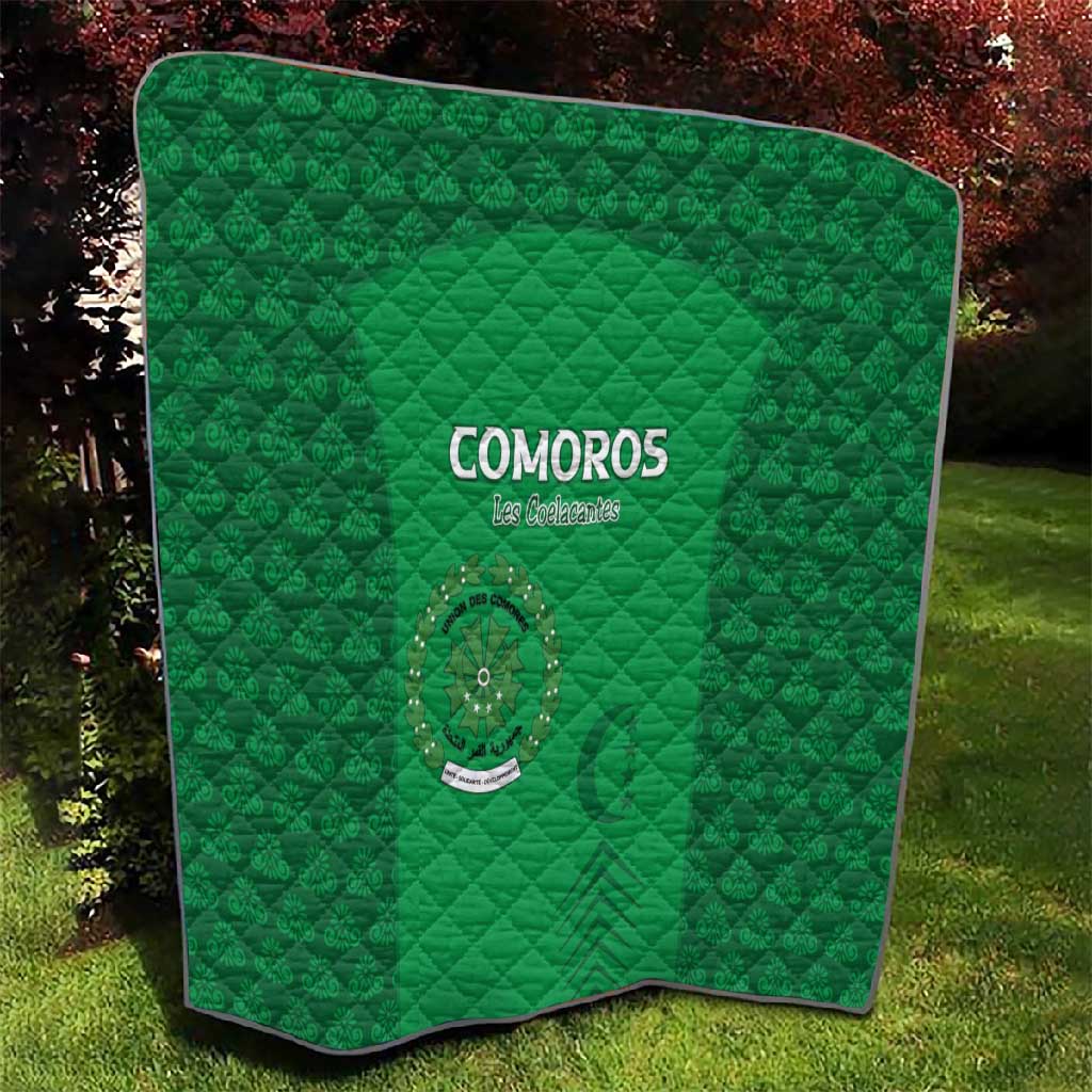 Comoros Football Quilt Go Champions Green Les Coelacantes - African Pride