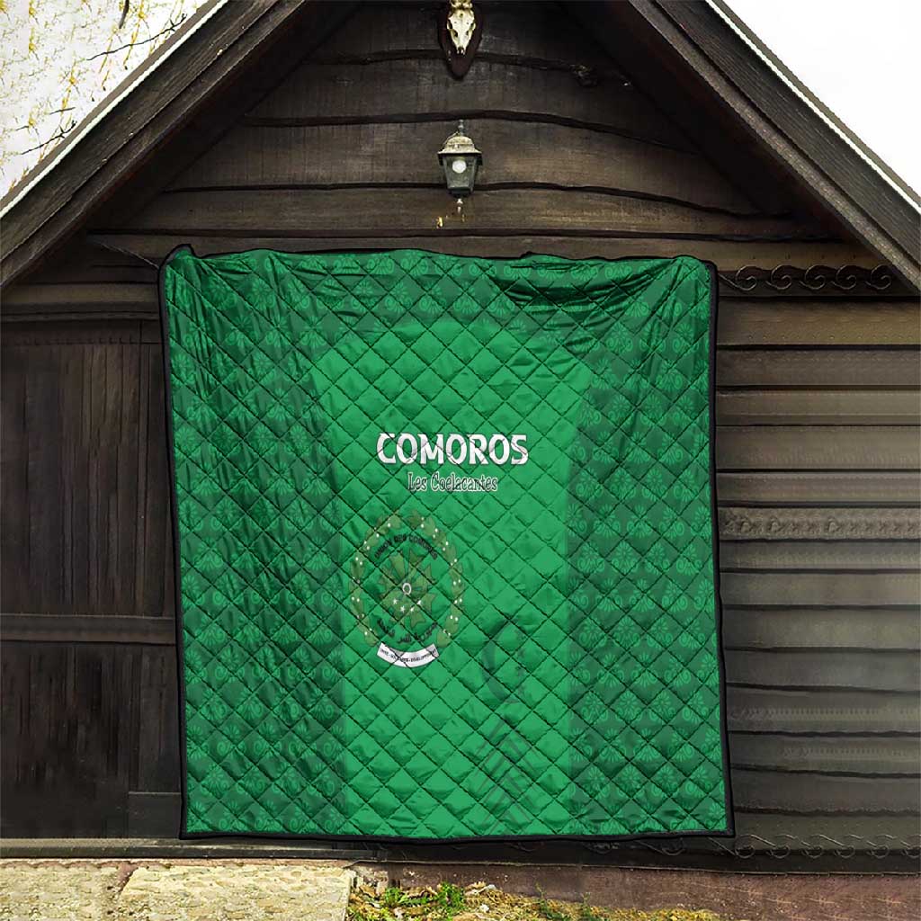 Comoros Football Quilt Go Champions Green Les Coelacantes - African Pride