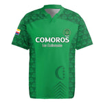 Custom Comoros Football Rugby Jersey Go Champions Green Les Coelacantes LT15