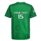 Custom Comoros Football Rugby Jersey Go Champions Green Les Coelacantes LT15