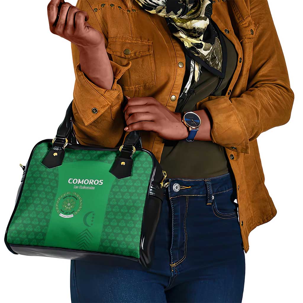 Comoros Football Shoulder Handbag Go Champions Green Les Coelacantes - African Pride