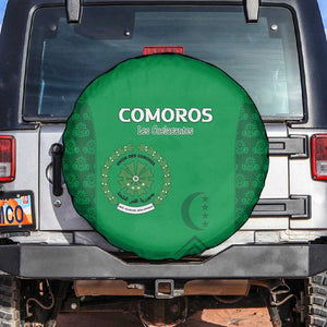 Comoros Football Spare Tire Cover Go Champions Green Les Coelacantes - African Pride