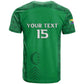 Custom Comoros Football T shirt Go Champions Green Les Coelacantes LT15