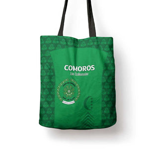 Comoros Football Tote Bag Go Champions Green Les Coelacantes - African Pride