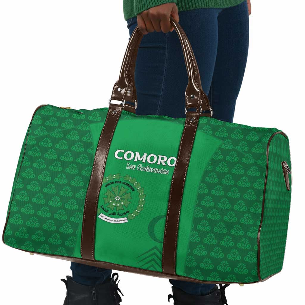 Comoros Football Travel Bag Go Champions Green Les Coelacantes - African Pride