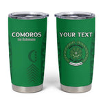 Custom Comoros Football Tumbler Cup Go Champions Green Les Coelacantes - African Pride