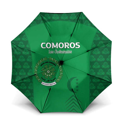 Comoros Football Umbrella Go Champions Green Les Coelacantes - African Pride