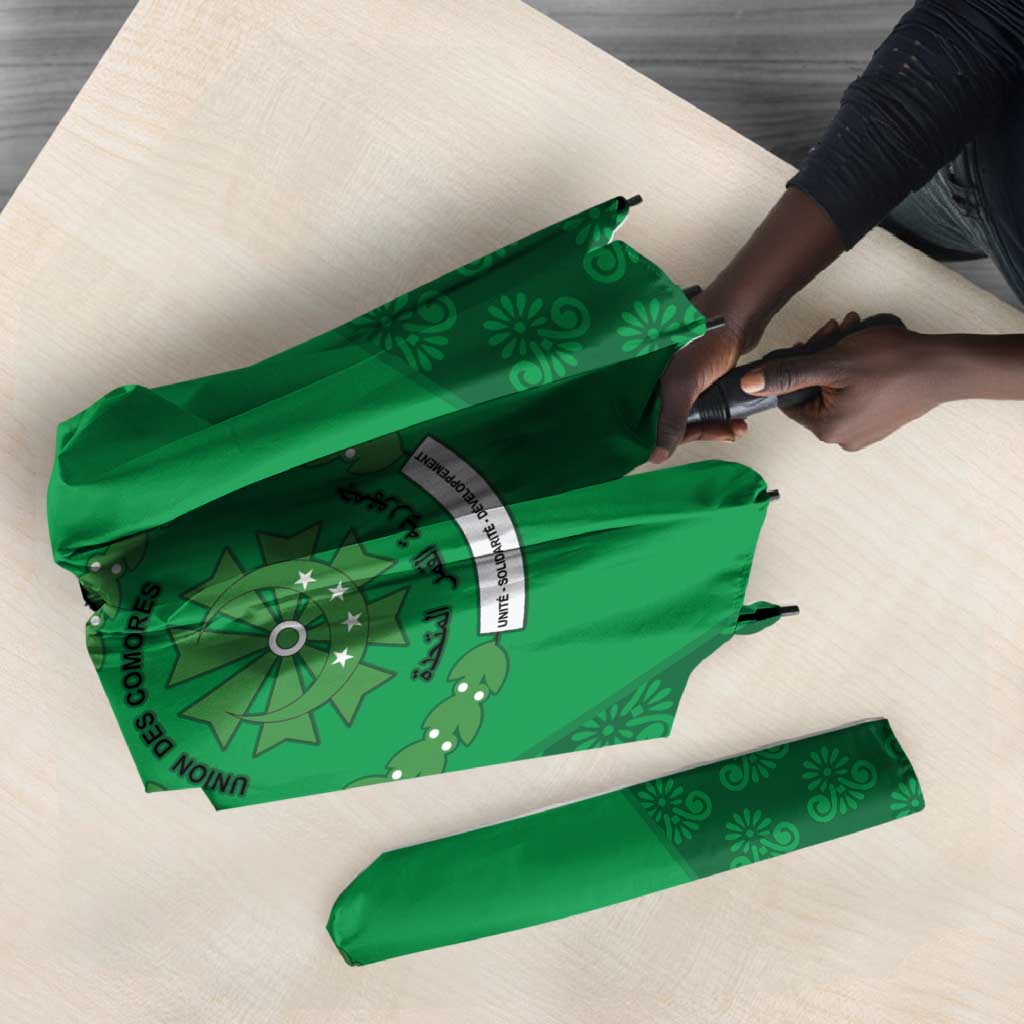 Comoros Football Umbrella Go Champions Green Les Coelacantes - African Pride
