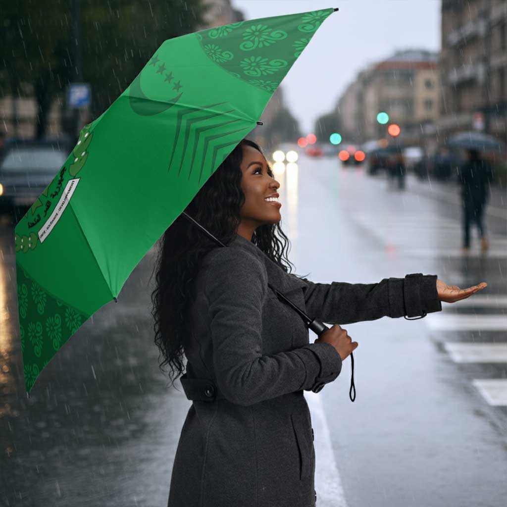 Comoros Football Umbrella Go Champions Green Les Coelacantes - African Pride