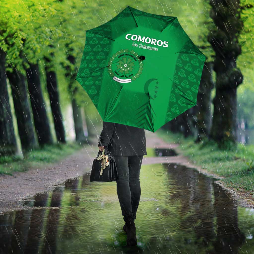 Comoros Football Umbrella Go Champions Green Les Coelacantes - African Pride