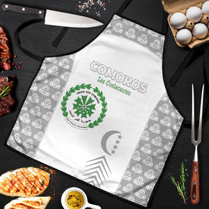Comoros Football Apron Go Champions White Les Coelacantes - African Pride