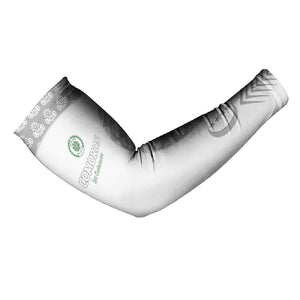 Custom Comoros Football Arm Sleeves Go Champions White Les Coelacantes - African Pride
