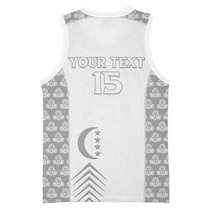 Custom Comoros Football Basketball Jersey Go Champions White Les Coelacantes - African Pride