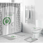 Comoros Football Bathroom Set Go Champions White Les Coelacantes - African Pride