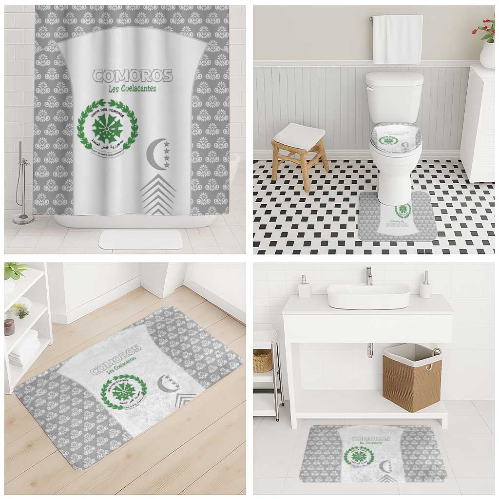 Comoros Football Bathroom Set Go Champions White Les Coelacantes - African Pride