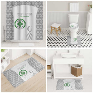 Comoros Football Bathroom Set Go Champions White Les Coelacantes - African Pride