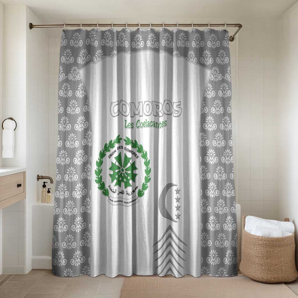 Comoros Football Bathroom Set Go Champions White Les Coelacantes - African Pride