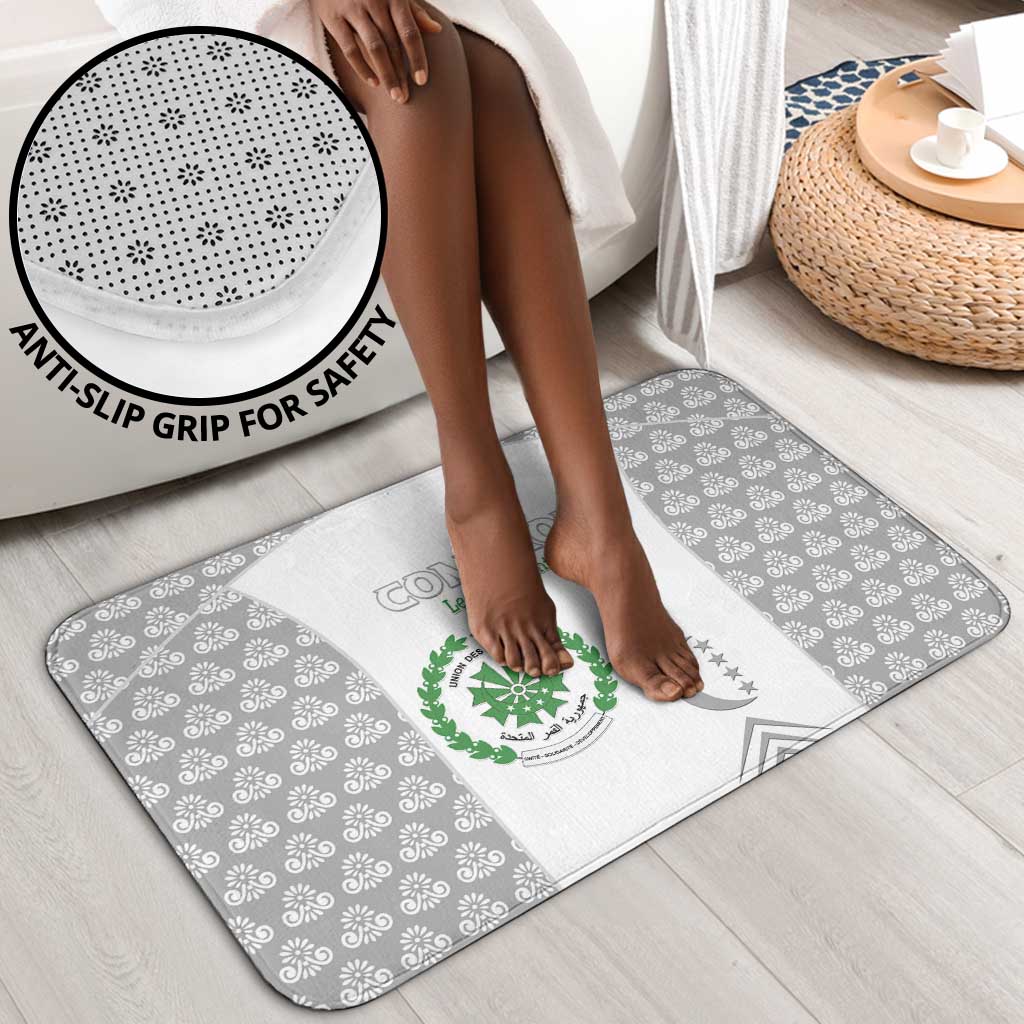 Comoros Football Bathroom Set Go Champions White Les Coelacantes - African Pride