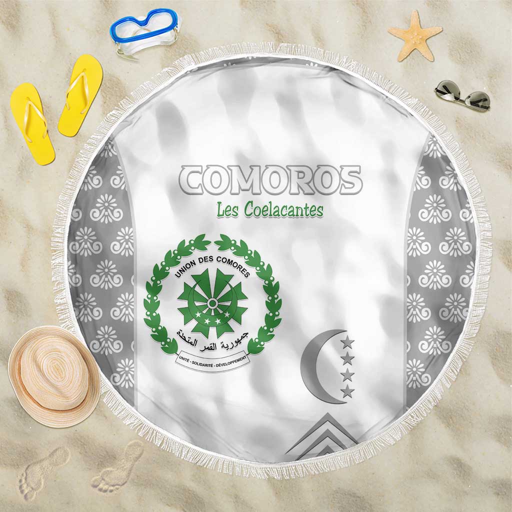 Comoros Football Beach Blanket Go Champions White Les Coelacantes - African Pride