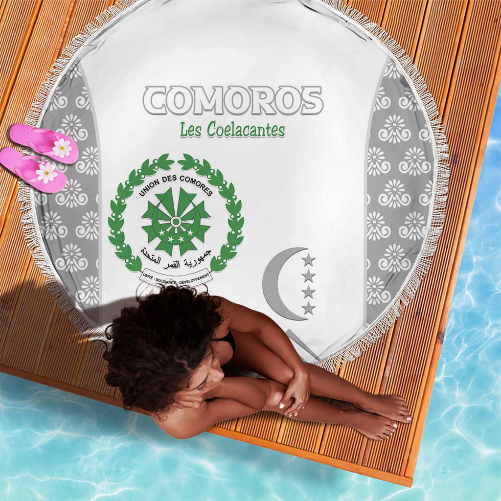 Comoros Football Beach Blanket Go Champions White Les Coelacantes - African Pride