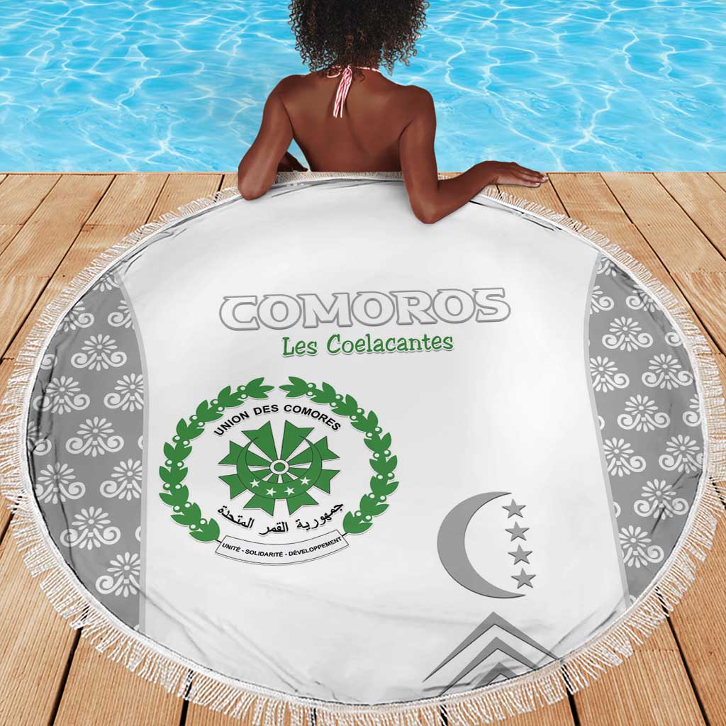 Comoros Football Beach Blanket Go Champions White Les Coelacantes - African Pride