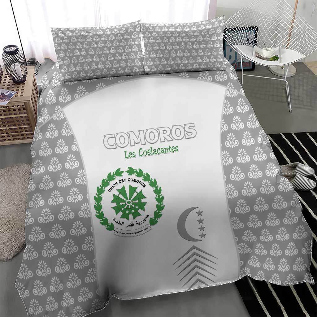 Comoros Football Bedding Set Go Champions White Les Coelacantes - African Pride