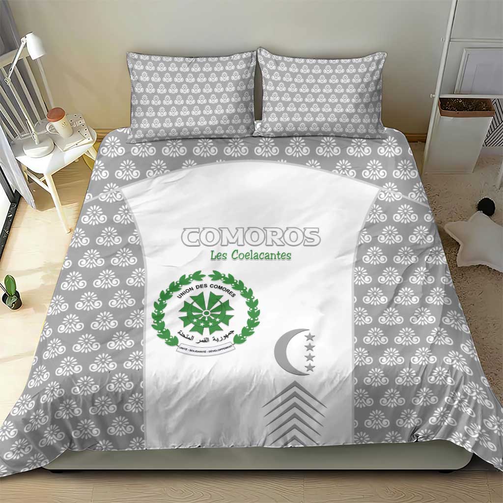 Comoros Football Bedding Set Go Champions White Les Coelacantes - African Pride