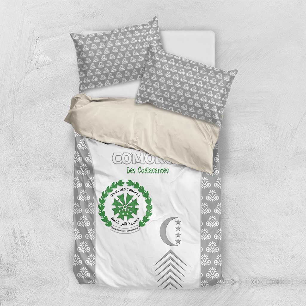 Comoros Football Bedding Set Go Champions White Les Coelacantes - African Pride