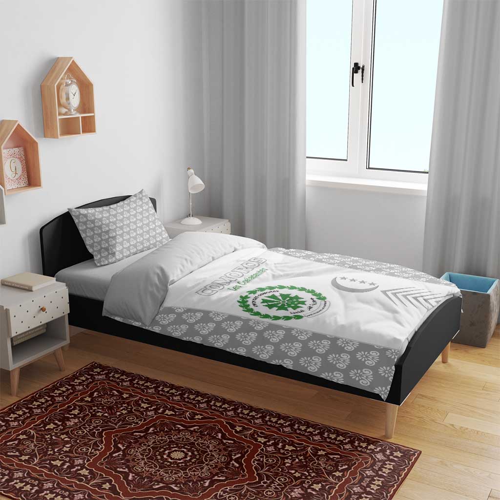 Comoros Football Bedding Set Go Champions White Les Coelacantes - African Pride