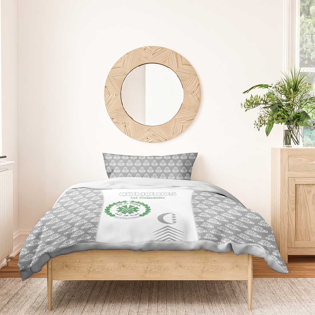 Comoros Football Bedding Set Go Champions White Les Coelacantes - African Pride
