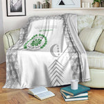Comoros Football Blanket Go Champions White Les Coelacantes - African Pride