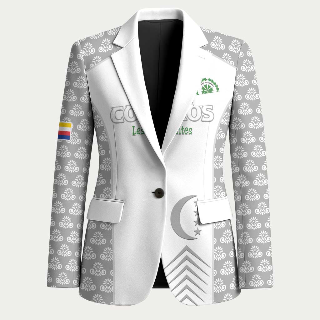 Custom Comoros Football Blazer Go Champions White Les Coelacantes - African Pride