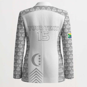 Custom Comoros Football Blazer Go Champions White Les Coelacantes - African Pride