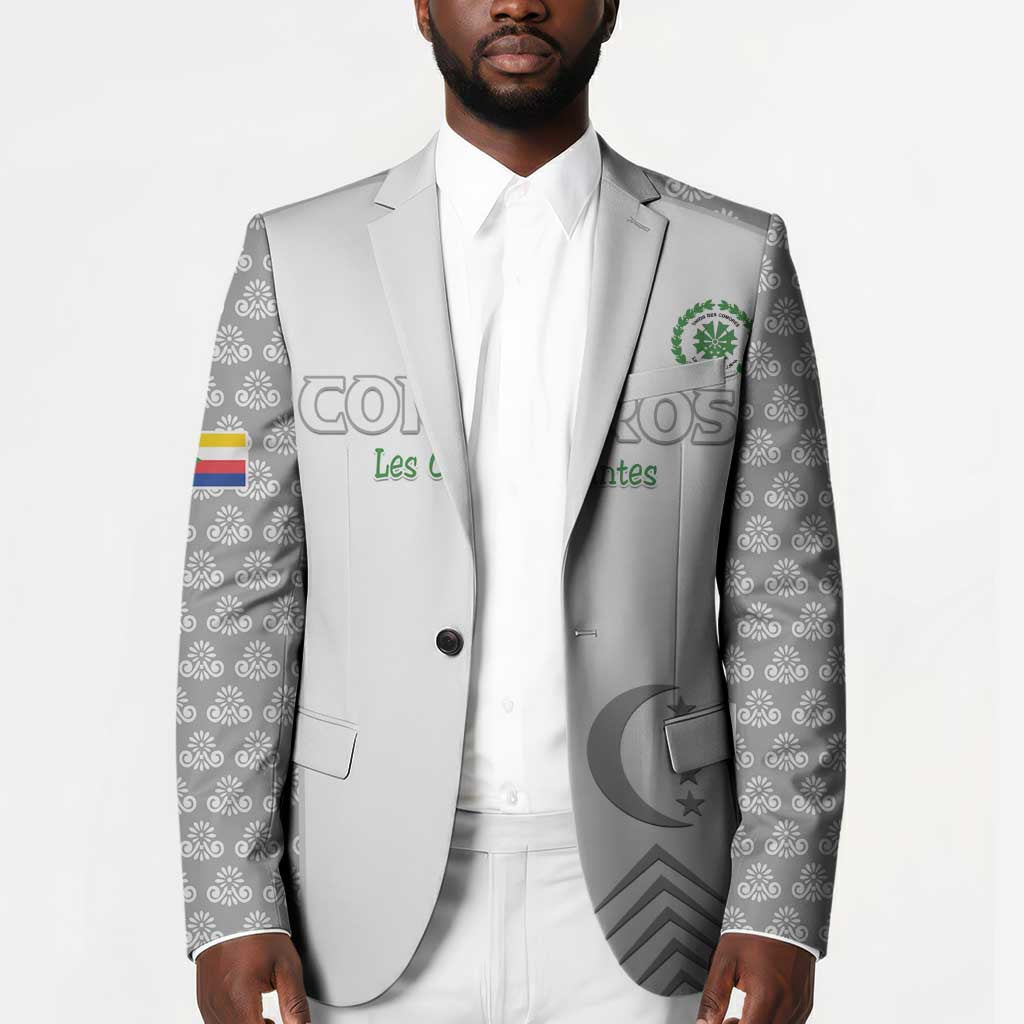 Custom Comoros Football Blazer Go Champions White Les Coelacantes - African Pride